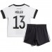 Tanie Strój piłkarski Niemcy Thomas Muller #13 Koszulka Podstawowej dla dziecięce MŚ 2022 Krótkie Rękawy (+ szorty)